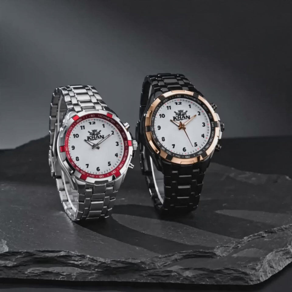 Custom Unisex 2 Colors(Red/Golden) Watches with Box