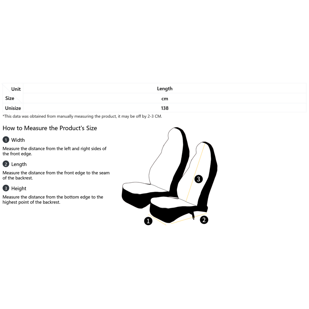Custom Set of Two Car Seat Cover Front Seat Protectors